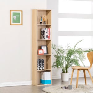 모던 H1800 책장 400x240x1800mm, 5단, 오크