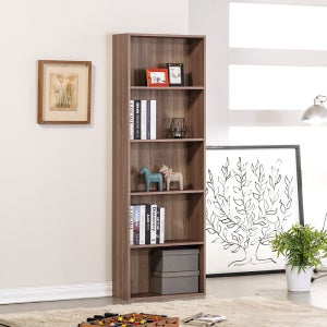 모던 H1800 책장 600x240x1800mm, 5단, 아카시아