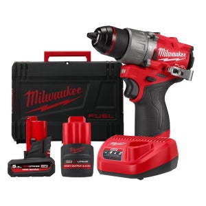 밀워키 M12 FPD2-5252X 충전 해머드릴 12V 2.5 / 5.0Ah 고출력 배터리 2개 세트