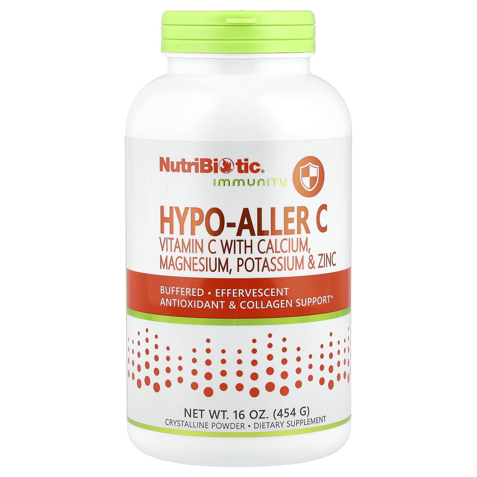 NutriBiotic 면역 <b>하이포</b> <b>알러</b> 비타민 <b>C</b> 454g