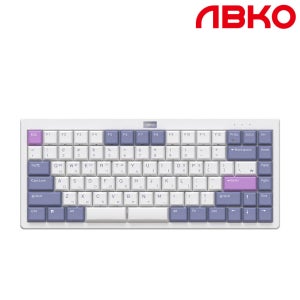 앱코 LKN84BT 8K 로우 프로파일 슬림 유무선 무접점 키보드 화이트 30g