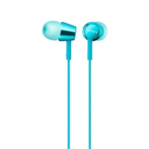 소니 MDR-EX155AP 라이트블루 이어폰