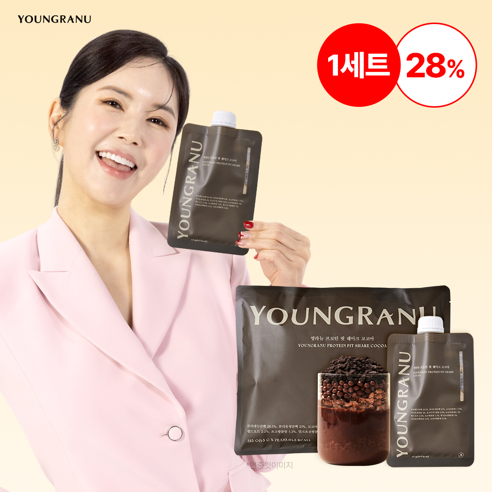 영라뉴 프로틴 핏 쉐이크 코코아, 7포, 1개