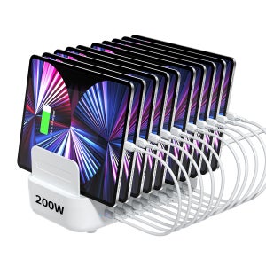 N배송 수피 GaN 200W 업소용 멀티충전기 보조배터리 CS200 화이트
