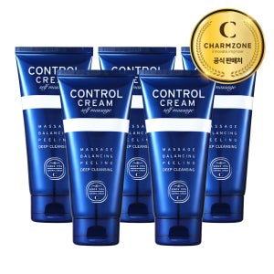 참존 콘트롤 크림 셀프 마사지 딥클렌징 각질제거 150ml, 5개