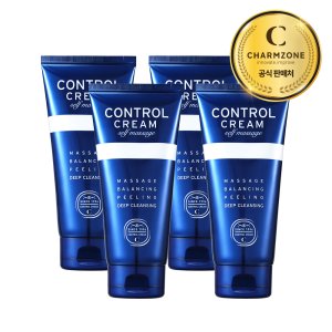 참존 콘트롤 크림 셀프 마사지 딥클렌징 각질제거 150ml, 4개