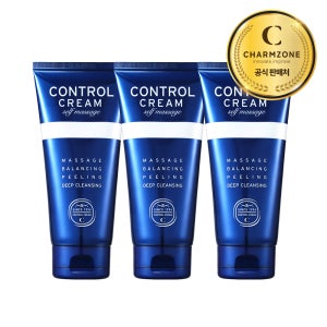 참존 콘트롤 크림 셀프 마사지 딥클렌징 각질제거 150ml, 3개
