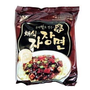 새롬식품 채식자장면 채식 비건 짜장라면 짜장면 짜장, 108g, 1개