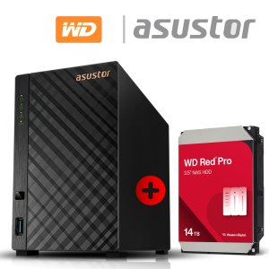 아수스토어 DRIVESTOR 2 Lite AS1102TL 14TB (WD Red Pro 14TB X 1개) 기초셋팅 원격지원 대원씨티에스