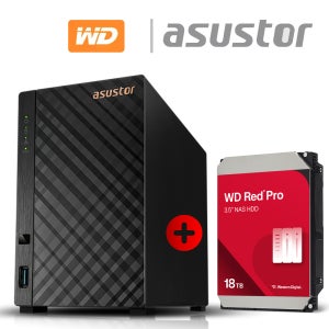 아수스토어 DRIVESTOR 2 Lite AS1102TL 18TB (WD Red Pro 18TB X 1개) 기초셋팅 원격지원 대원씨티에스