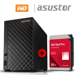 아수스토어 DRIVESTOR 2 Lite AS1102TL 20TB (WD Red Pro 20TB X 1개) 기초셋팅 원격지원 대원씨티에스