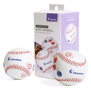 아이워너 구질연습 안전야구공 2개입 유소년 야구 캐치볼 연습용