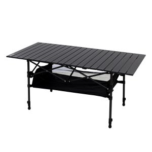 [N배송] 카르닉 접이식 캠핑 테이블 2단 높이조절 롤 경량 휴대용 ACT 대형, 블랙