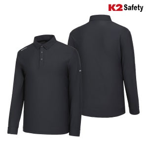 K2 세이프티 기능성 카라 폴로 티셔츠 TS-5204 남성 스판 긴팔티 등산