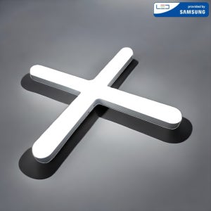 국산 고휘도 LED 십자등 60W 형광등 KC인증