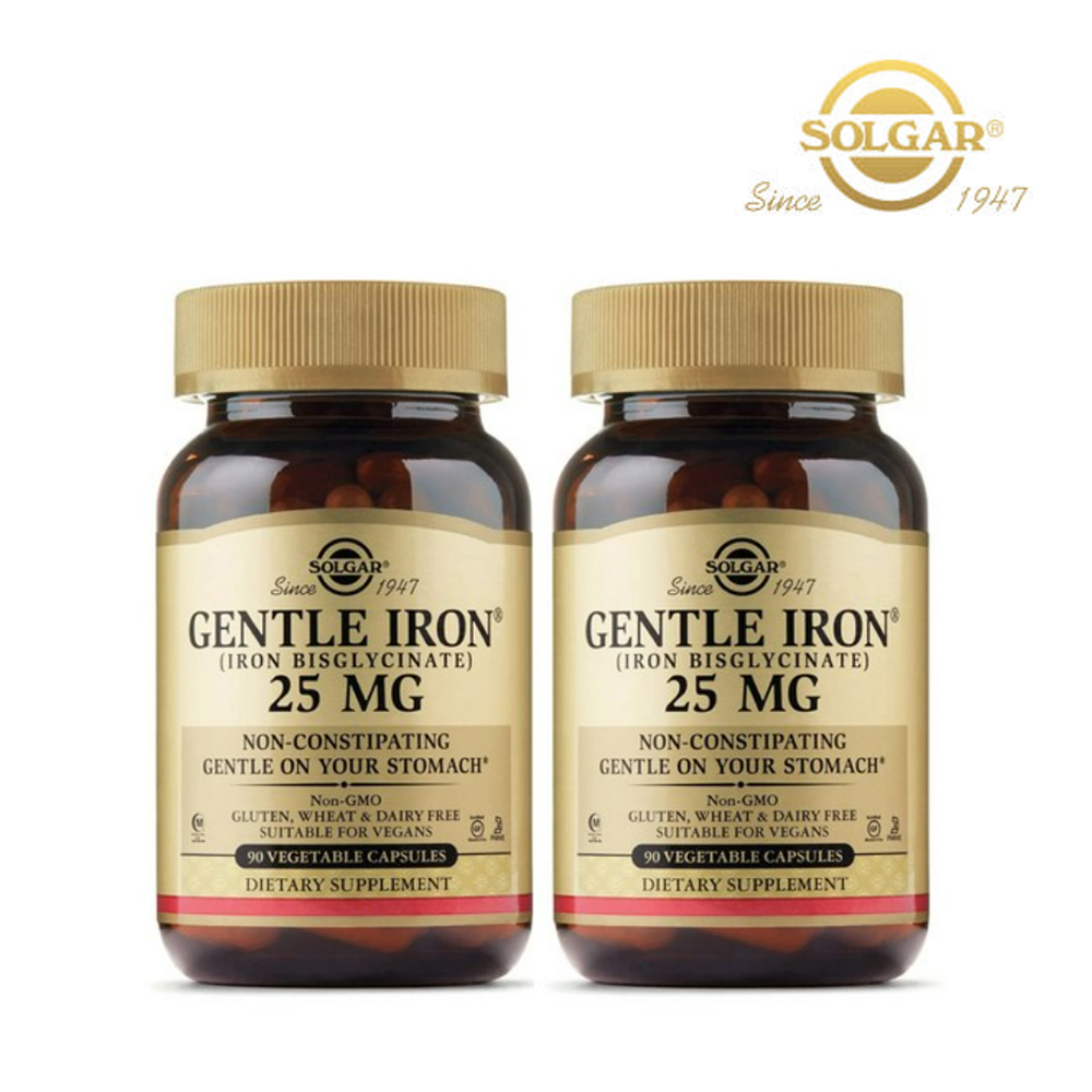 솔가 젠틀 아이언 철분 25MG 90정 2통