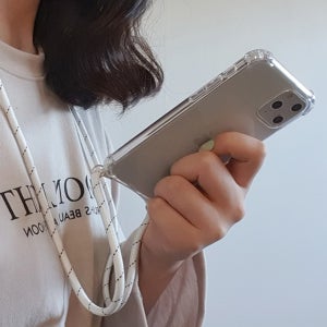 갤럭시A16 스트랩 방탄젤리 케이스 목걸이 케이스 SM-A165