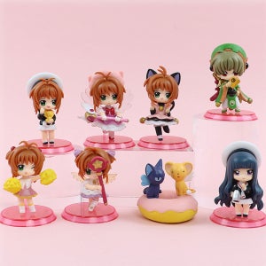 카드캡터 체리 케로 피규어 굿즈 가챠 8종 세트 7cm