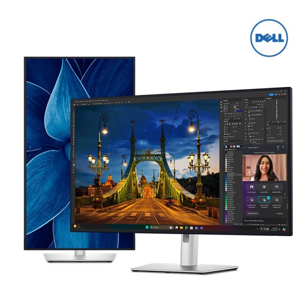 [예약판매]Dell 울트라샤프 U3225QE 델 32인치(80cm) 모니터 120Hz 4K IPS Black USB-C 썬더볼트 피벗