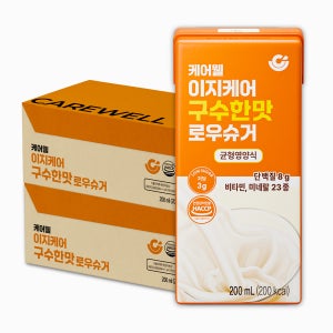 케어웰 이지케어 구수한맛 로우슈거 200ml, 48개