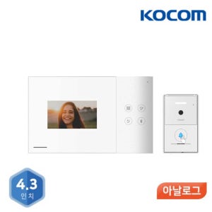 코콤 인터폰 KCV-YO43 4선식 아날로그 비디오폰 초인종 포함 아파트 주택 설치