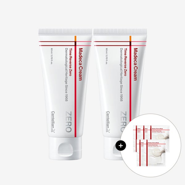 동국제약 센텔리안24 마데카크림 타임리버스 제로 80ml 2개+인텐시브 리프팅 마스크 5매