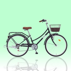 스마트 클로이 26 7단 바구니 짐받이 초보자 여성 자전거 완조립 2025