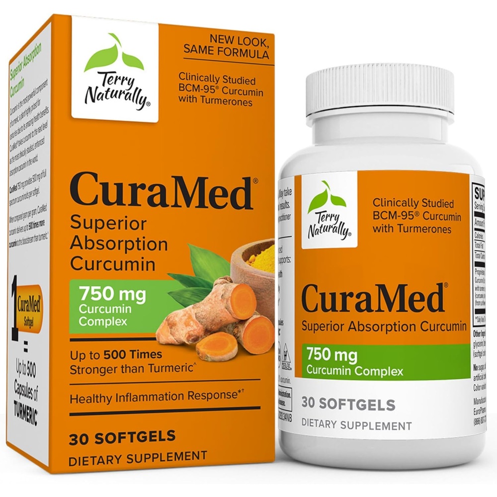 <b>테리내추럴리</b> 쿠라메드 커큐민 750mg 30소프트젤 30개(1팩)