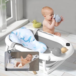 [할인팩] 니스툴그로우 아기공룡 접이식욕조+아기비데