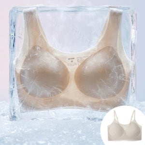 아이스쿨 얼음 냉장고 초경량 반투명 심리스브라 일체형 프리컷 노와이어 마농701 여름 스포츠브라