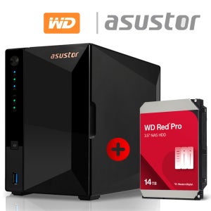 아수스토어 DRIVESTOR 4 Pro AS3302T v2 14TB (WD Red Pro 14TB X 1개) 기초셋팅 원격지원 대원씨티에스