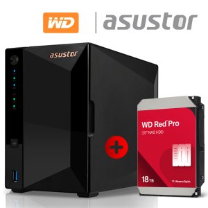 아수스토어 DRIVESTOR 4 Pro AS3302T v2 18TB (WD Red Pro 18TB X 1개) 기초셋팅 원격지원 대원씨티에스