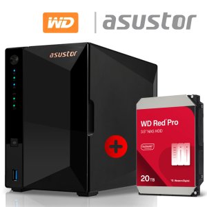 아수스토어 DRIVESTOR 4 Pro AS3302T v2 20TB (WD Red Pro 20TB X 1개) 기초셋팅 원격지원 대원씨티에스