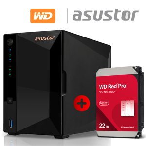 아수스토어 DRIVESTOR 4 Pro AS3302T v2 22TB (WD Red Pro 22TB X 1개) 기초셋팅 원격지원 대원씨티에스