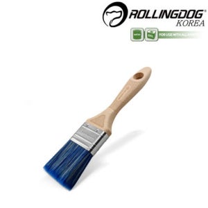(롤링독)프리미엄 블루 평붓 빽붓 일자 겸용 DIY 고급 페인트붓 20mm