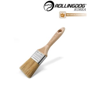 (롤링독)프리미엄-골드 브러쉬/ 유성 돈모 평붓 빽붓 일자 브러쉬 고급 페인트붓 40mm