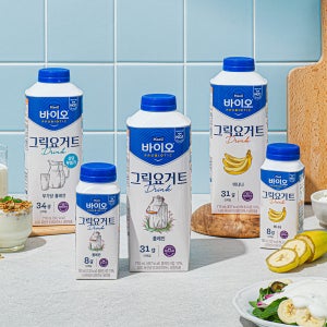 매일바이오 그릭요거트 드링크 710ml 3입(무가당/플레인/바나나)+드링크 190ml 2입(플레인,바나나) [+상하목장 유기농 그릭요거트 사과케일 120g 2입 증정]_냉장