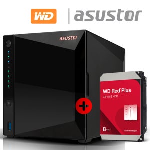 아수스토어 DRIVESTOR 4 Pro AS3304T v2 8TB (WD Red Plus 8TB X 1개) 기초셋팅 원격지원 대원씨티에스