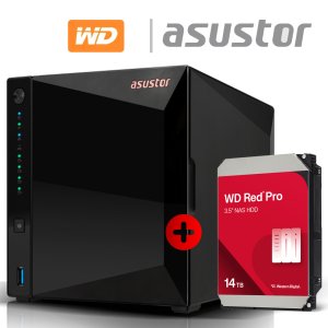 아수스토어 DRIVESTOR 4 Pro AS3304T v2 14TB (WD Red Pro 14TB X 1개) 기초셋팅 원격지원 대원씨티에스