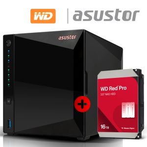 아수스토어 DRIVESTOR 4 Pro AS3304T v2 16TB (WD Red Pro 16TB X 1개) 기초셋팅 원격지원 대원씨티에스