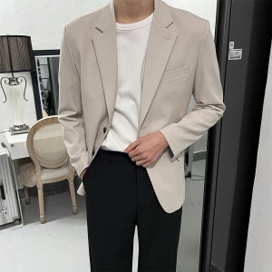 4계절 가성비 싱글 블레이져 남자 정장 자켓