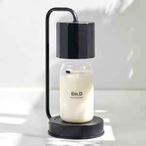 에인디 타이머 모던 큐브 캔들 워머 블랙 일반 에센셜 아로마 리얼 유칼립투스 460g 캔들세트