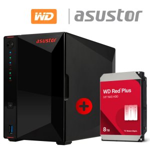 아수스토어 NIMBUSTOR 2 Gen2 AS5402T 8TB (WD Red Plus 8TB X 1개) 기초셋팅 원격지원 대원씨티에스