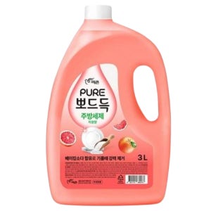 피죤 퓨어 뽀드득 주방세제 자몽향 3L 2개