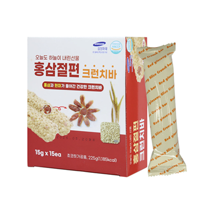 홍삼 절편 크런치바 15g x 15개