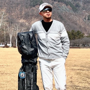남자골프가디건 골프니트