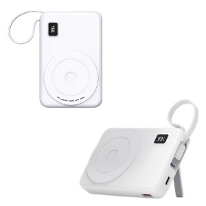 맥세이프 보조배터리 고속 무선 충전 10000mAh C타입 일체형 휴대용 충전기