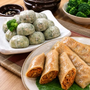 원주 치악산 식품 산나물만두, 매콤 감자전병 각 600g 1+1