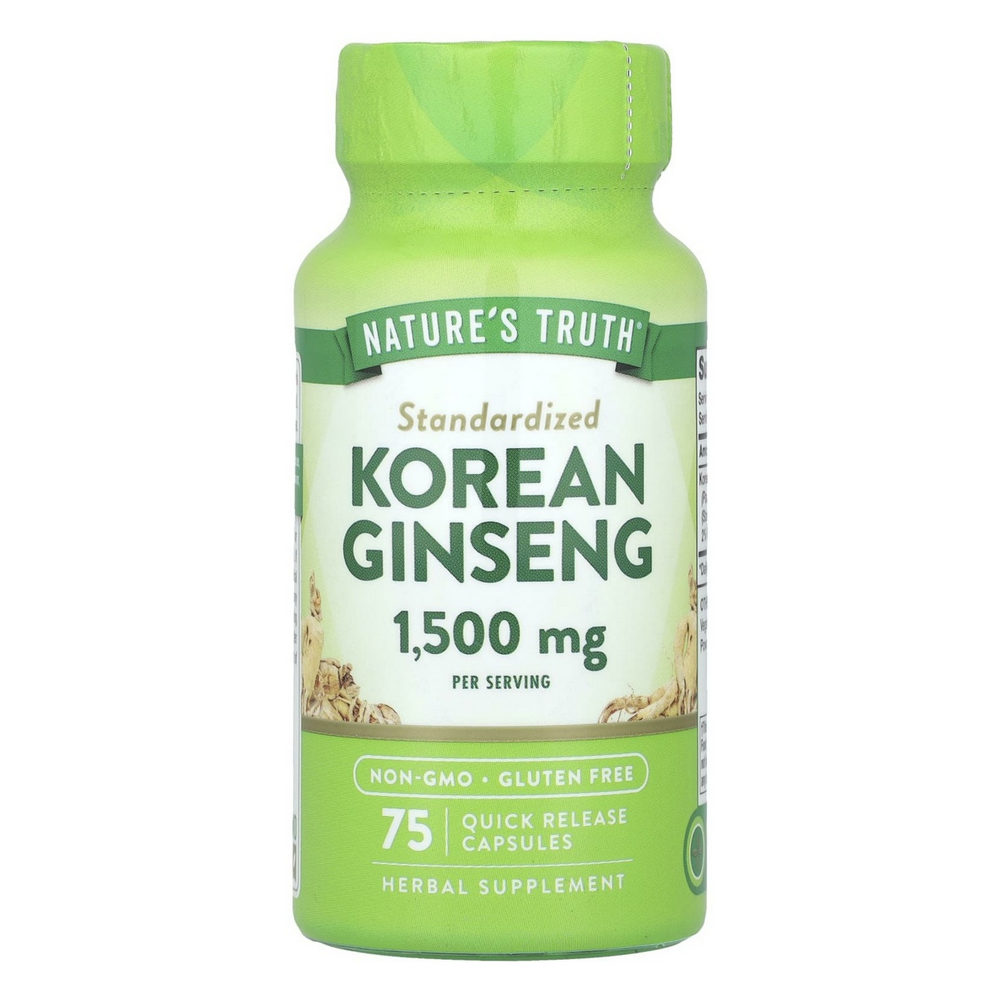 네이처스트루스 코리안 진생 1500mg 75퀵릴리스캡슐