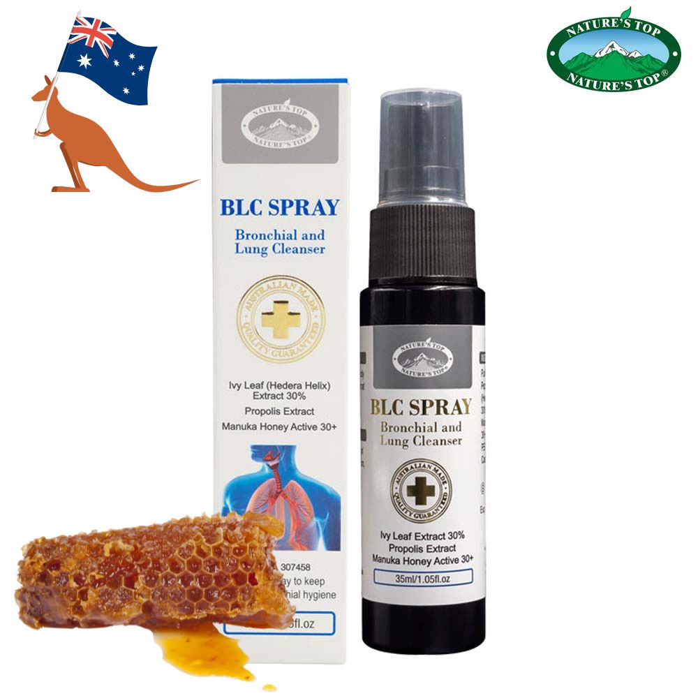 호주 네이쳐스탑 <b>BLC 스프레이</b> 렁 클리너 35ml 마누카 허니 Active 30+